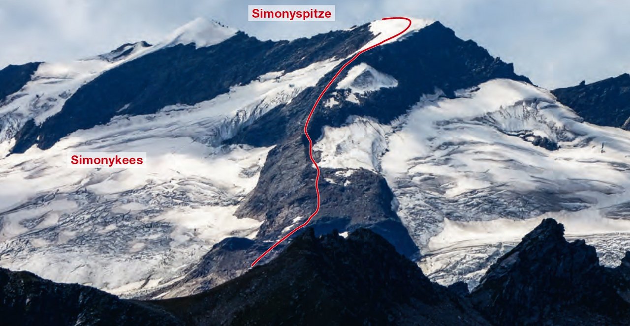 Besteigung der Östlichen Simonyspitze in unserem detaillierten PDF-Guide.