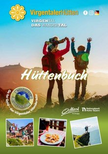 Virgentaler Hüttenbuch. Es hält alle Hütten- und Weginfos, Karten und Platz für die Hüttenstempel bereit.