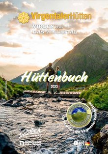 Virgentaler Hüttenbuch. Es hält alle Hütten- und Weginfos, Karten und Platz für die Hüttenstempel bereit.