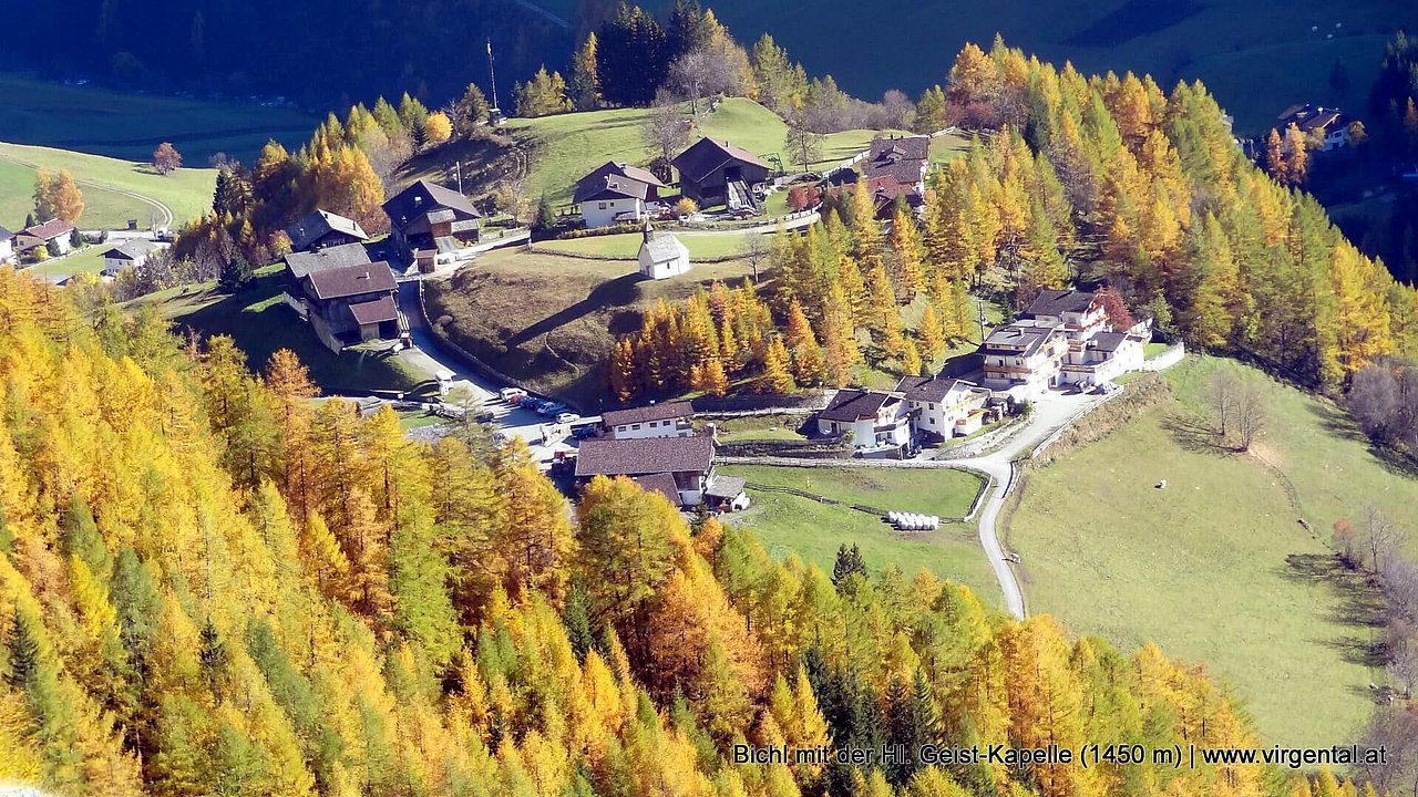 Bichl bei Prägraten am Großvenediger mit der Hl. Geist-Kapelle (1450 m)