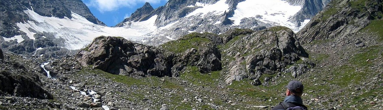 Österreichische Berg- und Schiführer - Hier das Reggentörl 3047 m über das Reggentörl 3047 m und Gletscher zur 