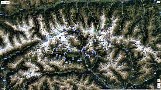 Hier findest Du einen Übersichtsplan mit detaillierter Beschreibung der Hütten und Almen | Virgental.at