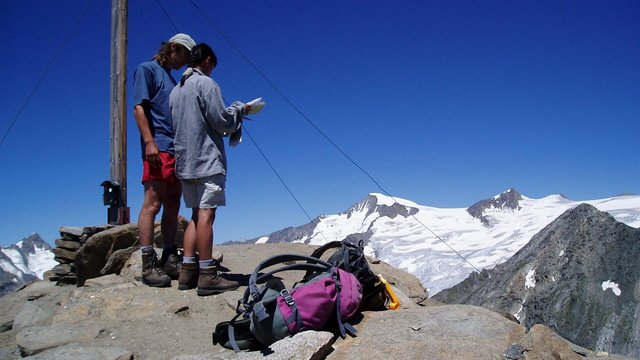 Die zur Venedigergruppe gehörende Kreuzspitze (3.153 Meter)