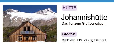 Johannishütte in Osttirol - Das Tor zum Großvenediger