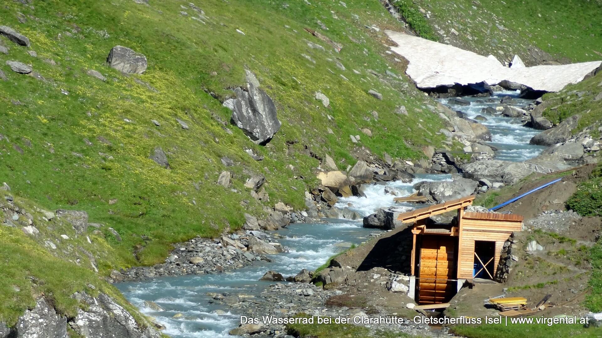 Detail des Wasserrads an der Clarahütte