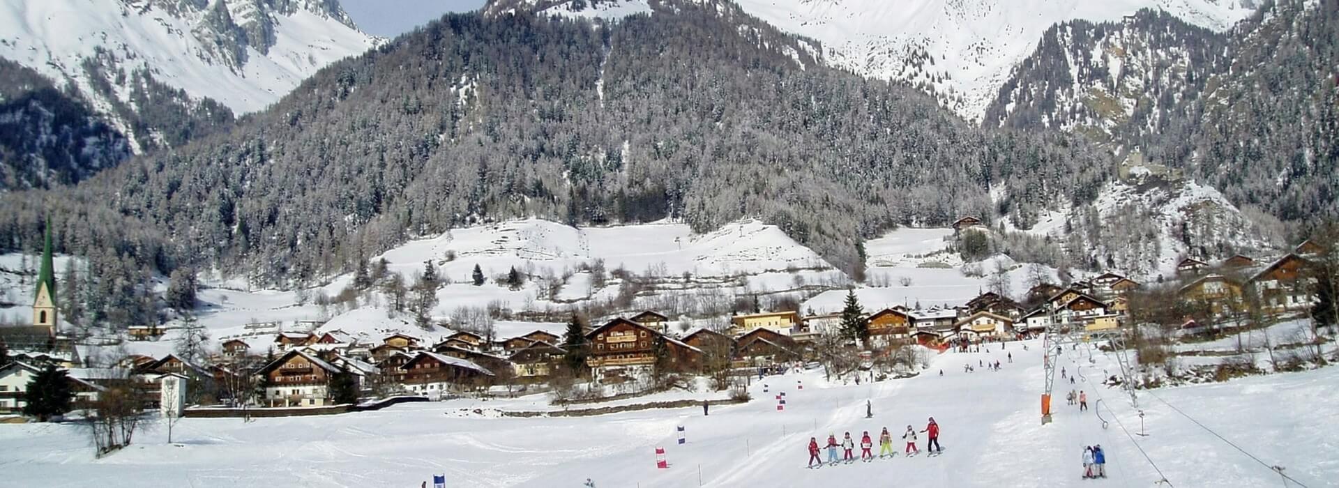 Familienskigebiet Fellachlift in Virgen im Winter