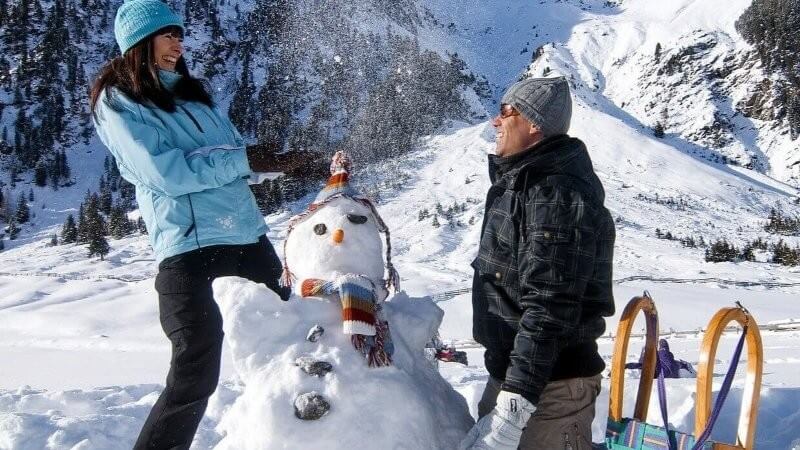 Rodeln im Virgental Rodeln in Osttirol bei der Würfelehütte Virgen