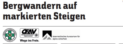 Servicechecklisten Wandern