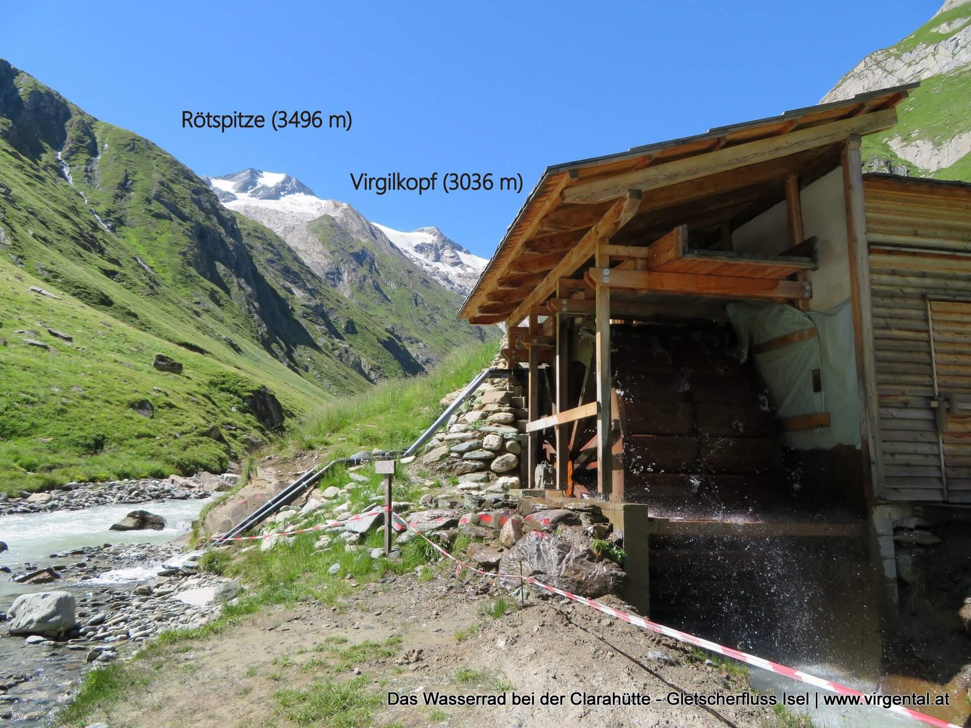 Clarahütte im Umbaltal Clarahütte im Umbaltal auf 2038 Metern